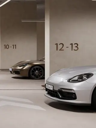 Two-level designer parking