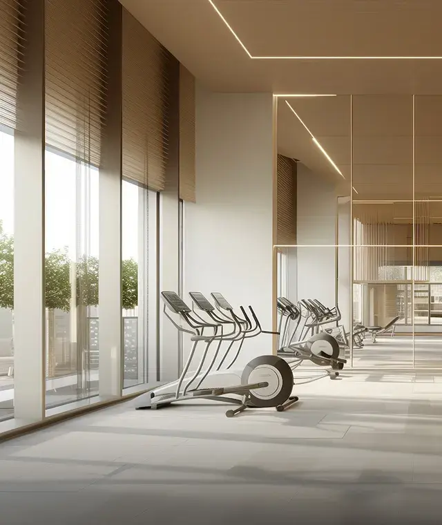 Fitness Center<br />
with Panoramic Windows